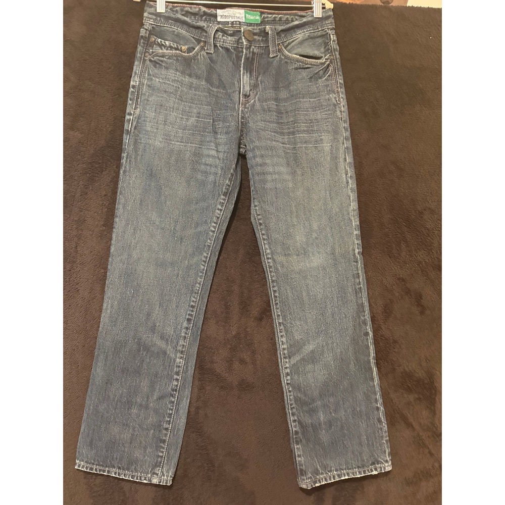 Aeropostale Essex Jeans Mens 30x32 Blue Denim Straight Leg Casual Pants 30
